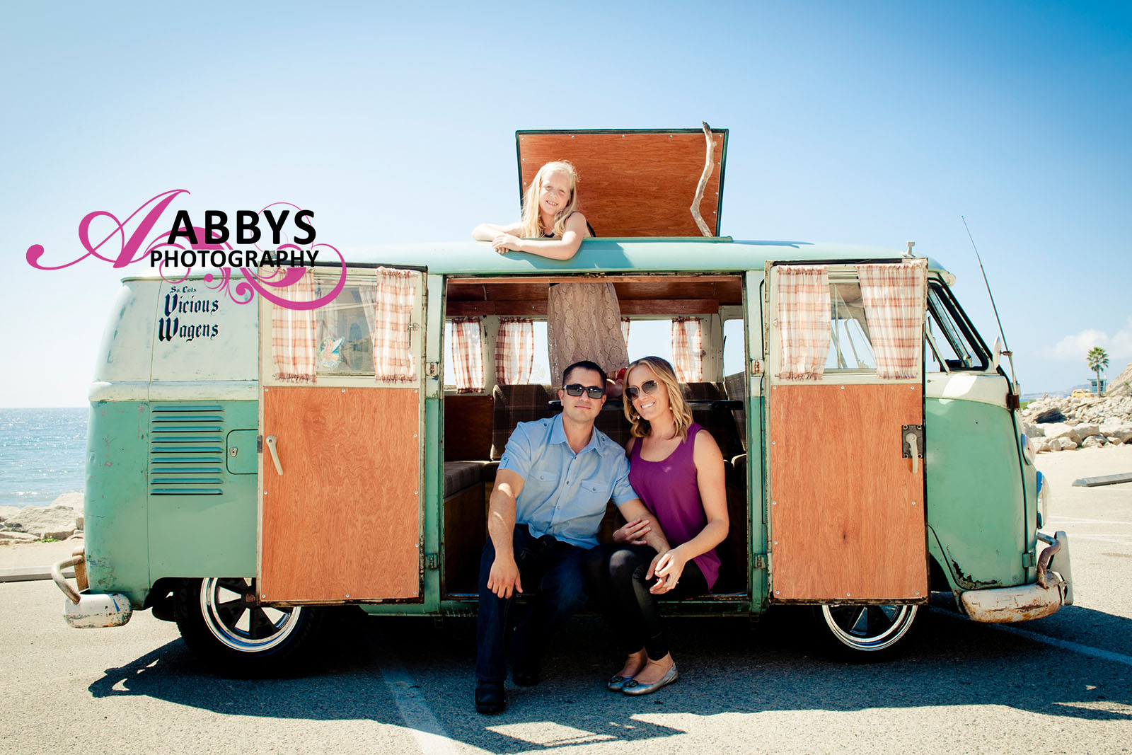  Engagement photography can include the entire family, and the location could be the beach or Bakersfield.