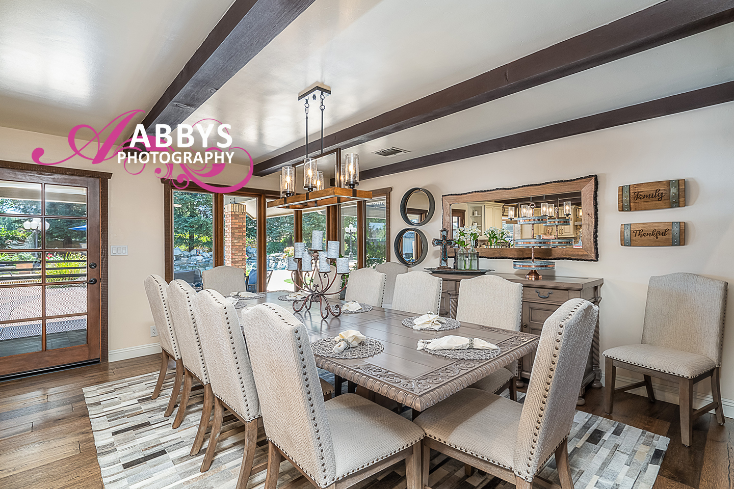 This formal dining room in Bakersfield demonstrates how important it is to get home photography right. 