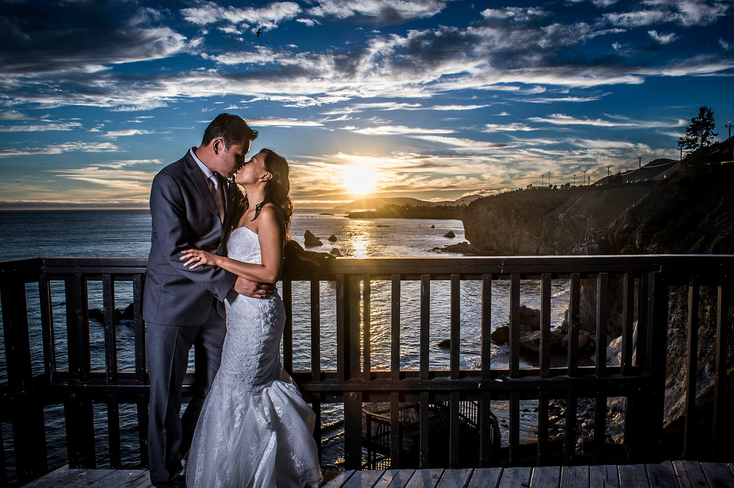What wedding photo could be better than a wedding overlooking the beach?